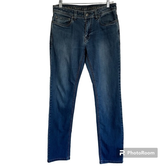 Prana Blue Wash Slim Fit Organic Cotton Blend Men’s Jeans 30 X 32 - Picture 1 of 12